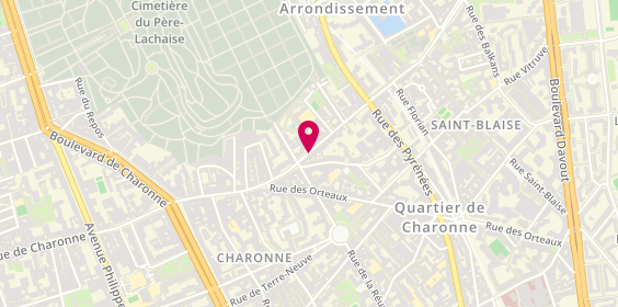 Plan de POTEL Caroline, 64 Rue de Bagnolet, 75020 Paris