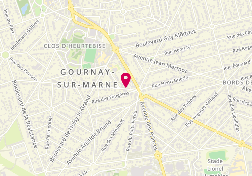 Plan de CLAUDE-MAURICE Nadyne, 6 Rue du Bras Saint Arnoult, 93460 Gournay-sur-Marne