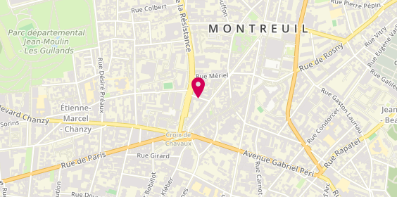 Plan de NGO MBELEG Dorothée, 3 Rue Ariste Hémard, 93100 Montreuil