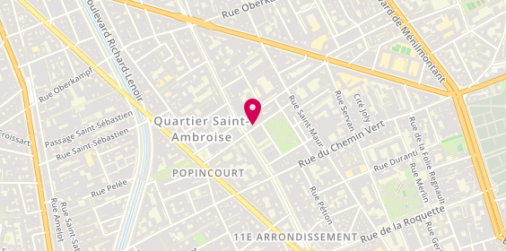 Plan de ROUSSAS Guylene Juliette, 3 Rue Lacharriere, 75011 Paris