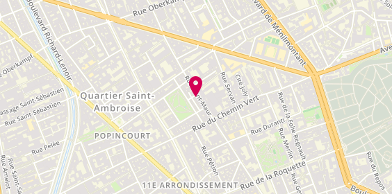 Plan de BARCLAIS Natacha, 51 Rue Saint Maur, 75011 Paris