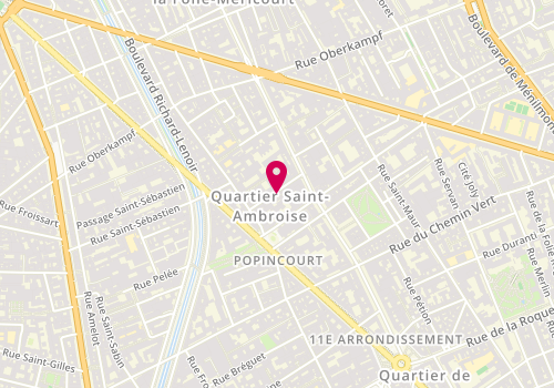 Plan de LAUTREDOU Anaïs, 10 Bis Rue Pasteur, 75011 Paris