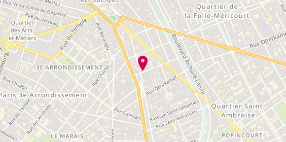 Plan de RIVIERE Adèle, 5 Rue de Crussol, 75011 Paris