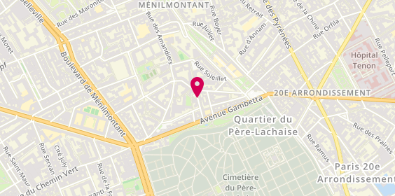 Plan de DJOLOKOME Awaou, 13 Rue des Muriers, 75020 Paris