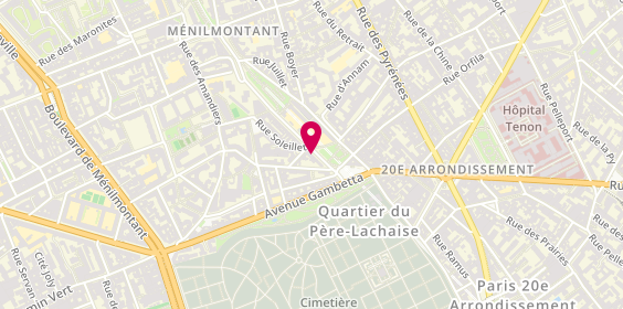 Plan de BENKERROUCHE Ahmed, 42 Bis Rue Sorbier, 75020 Paris