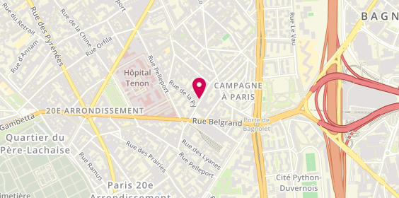 Plan de HOMMEL Céline, 9 Rue du Capitaine Ferber, 75020 Paris