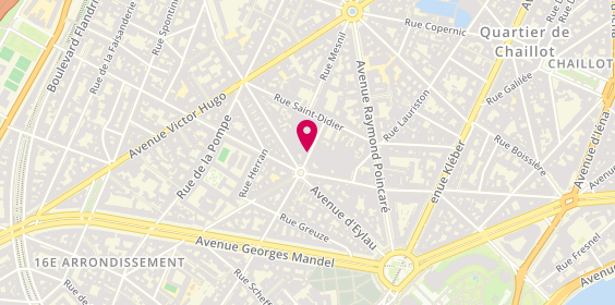 Plan de HANTZ BECHT Fabienne, 14 Rue des Sablons, 75116 Paris