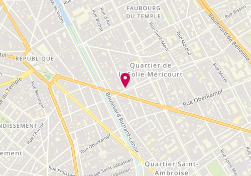 Plan de LÉGER Dominique, 2 Rue de la Pierre Levée, 75011 Paris