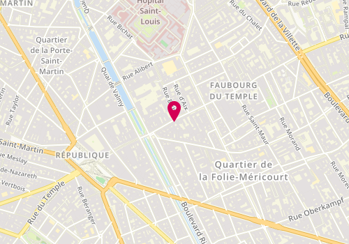 Plan de CORNET Nadia, 44 du Faubourg du Temple, 75011 Paris