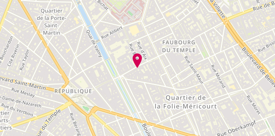 Plan de GOMMOI Christine, 44 du Faubourg du Temple, 75011 Paris