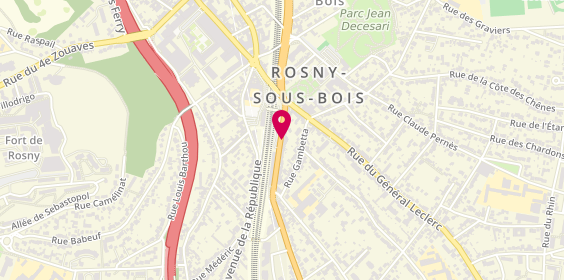 Plan de VOLTAIRE Florise, 11 Bis Avenue Jean Jaures, 93110 Rosny-sous-Bois