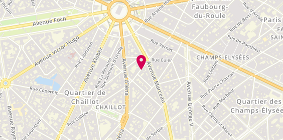 Plan de LAFITTE Corinne, 46 Rue Galilee, 75116 Paris