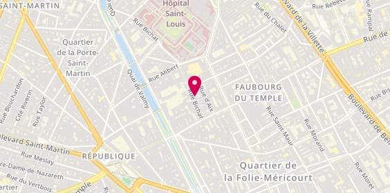 Plan de PREVOT Patricia, 16 Rue Bichat, 75010 Paris