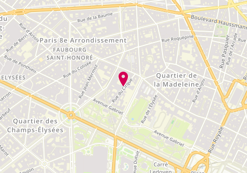 Plan de CAVANIER Pascal, 11 Bis Rue du Cirque, 75008 Paris