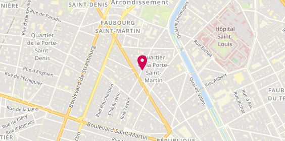 Plan de GUIHEUX Marie Lou, 16 Rue Lucien Sampaix, 75010 Paris