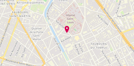 Plan de HASSAINE Fatima, 39 Rue Bichat, 75010 Paris
