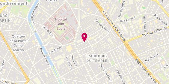 Plan de BAUCHIERO Marie, 16 Rue Arthur Groussier, 75010 Paris