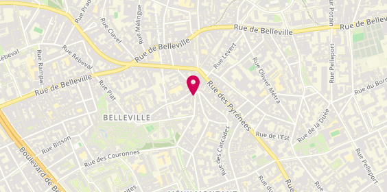 Plan de BOISSEL Aline, 107 Rue des Couronnes, 75020 Paris