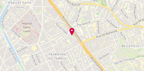 Plan de MUFFAT JEANDET BETTY, 10 Rue Civiale, 75010 Paris