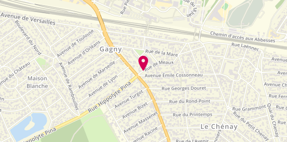 Plan de LERICHE Delphine, 2 Rue de Meaux, 93220 Gagny