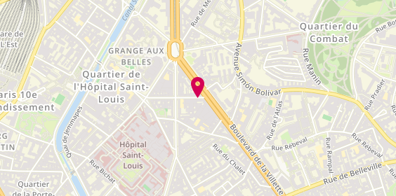 Plan de HAUTEVILLE Céline, 28 Rue Vicq d'Azir, 75010 Paris