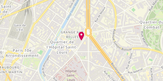 Plan de KRAWIEC Sylvie, 61 Rue de la Grange Aux Belles, 75010 Paris