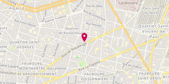 Plan de DJATE Muriel, 45 Rue de Maubeuge, 75009 Paris