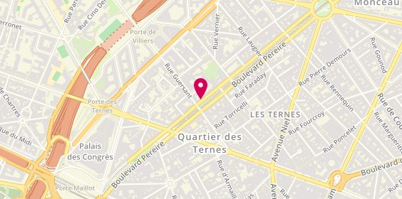 Plan de AKSA Noura, 190 Boulevard Pereire, 75017 Paris