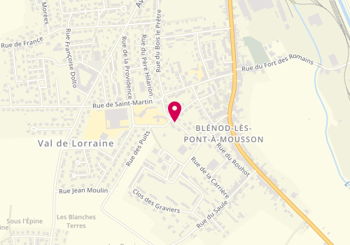 Plan de GAZEAU Jennifer, 4 Rue Saint Etienne, 54700 Blénod-lès-Pont-à-Mousson