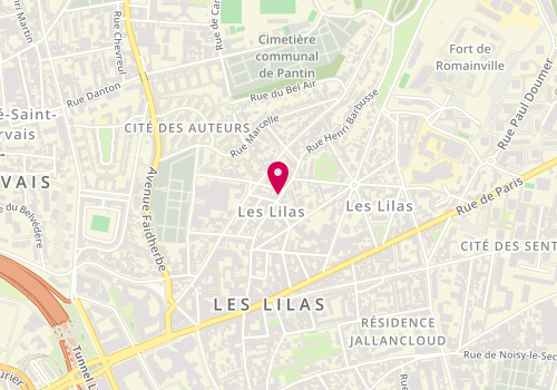 Plan de COULIBALY Fatoumata, 49 Bis Rue Henri Barbusse, 93260 Les Lilas