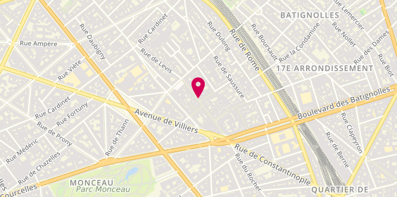 Plan de SAMMUT Julie, 36 Rue de Levis, 75017 Paris