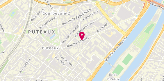 Plan de ROUSSEAU Maxime, 110 Bis Rue Jean Jaures, 92800 Puteaux