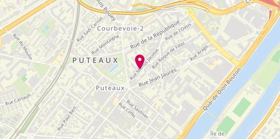 Plan de DE Beaumont GULVER, 24 Rue Rue Marius Jacotot, 92800 Puteaux