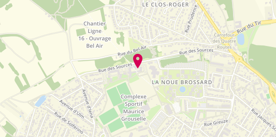 Plan de CASTOR Charlène, 13 Allee de la Noue Brossard, 77500 Chelles