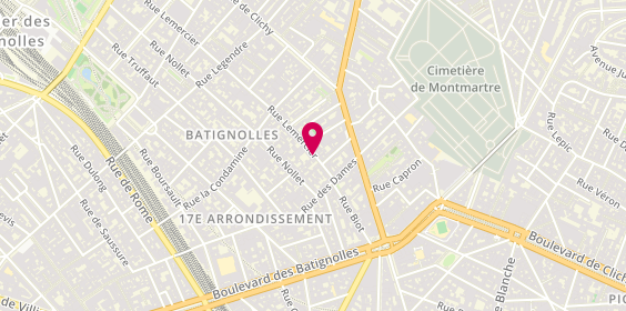 Plan de SALMON Huguette, 11 Bis Rue Lemercier, 75017 Paris