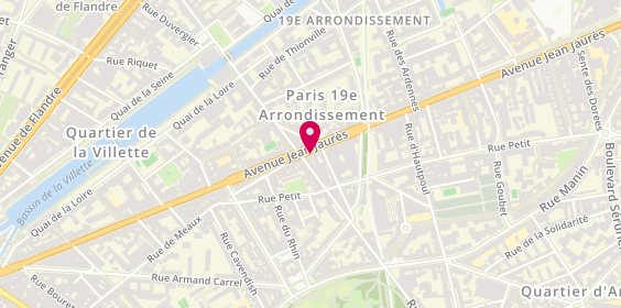 Plan de GUILLON Eléonore, 112 Avenue Jean Jaures, 75019 Paris