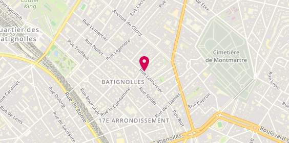 Plan de BOUCHERAT Jenifer, 36 Rue Lemercier, 75017 Paris