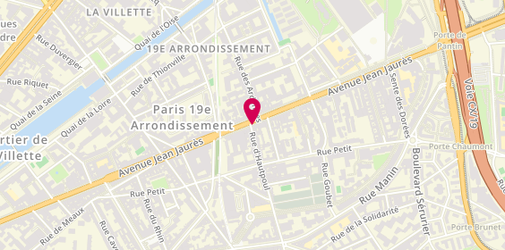 Plan de IZEGHOUINE Abdennour, 142 Avenue Jean Jaures, 75019 Paris