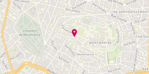 Plan de MARCIGNY Jessica, 85 Rue Lepic, 75018 Paris
