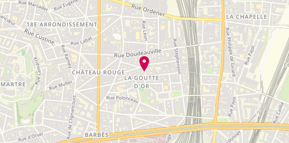 Plan de AW Houleye, 11 Rue Leon, 75018 Paris