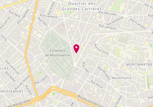 Plan de ELIE Anne-Lise, 12 Rue Damremont, 75018 Paris