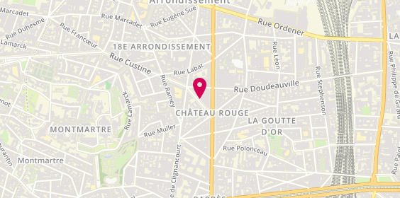 Plan de SANOGO Namedjouma, 8 Rue Custine, 75018 Paris