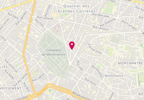 Plan de DAMULOT Julie, 14 Rue Damremont, 75018 Paris