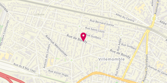 Plan de LUCBERT Valérie, 75 Rue de Bondy, 93250 Villemomble