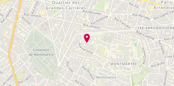 Plan de SALLARD Véronique, 15 Rue S Dereure, 75018 Paris