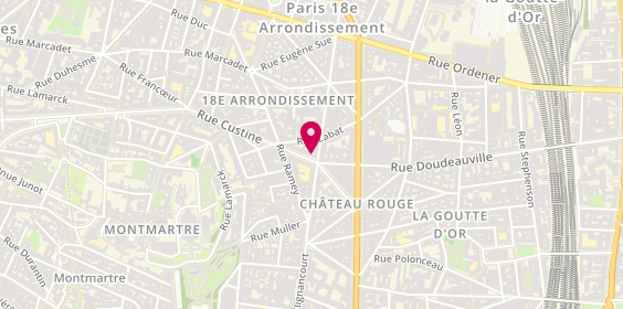 Plan de BERGER Fabrice, 18 Rue Custine, 75018 Paris