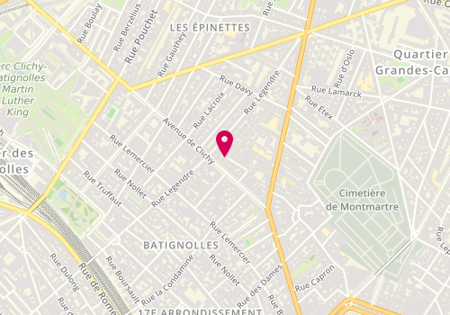 Plan de CAMPAGNANI Christine, 5 Rue Dautancourt, 75017 Paris