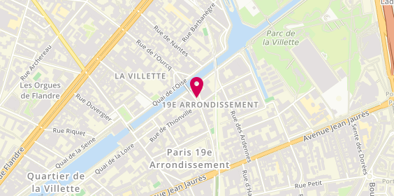 Plan de LÔ Adama, 24 Rue de l'Ourcq, 75019 Paris