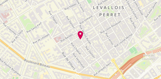 Plan de RENAULT Christine, 57 Rue Danton, 92300 Levallois-Perret