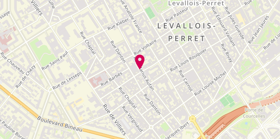 Plan de CÉLESTE Virginie, 55 Rue Marius Aufan, 92300 Levallois-Perret
